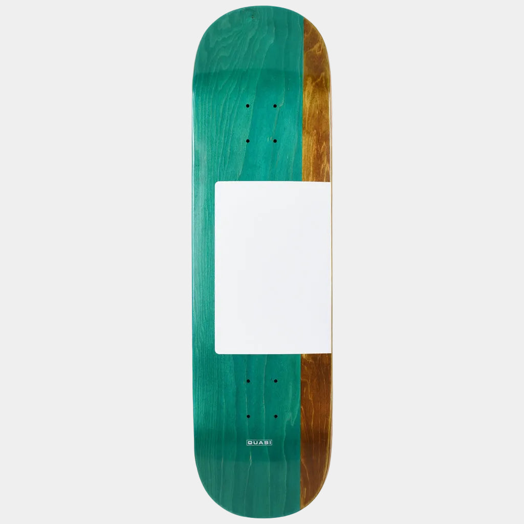 Quasi Skateboards Proto Deck 8.5" Split Veneer - White