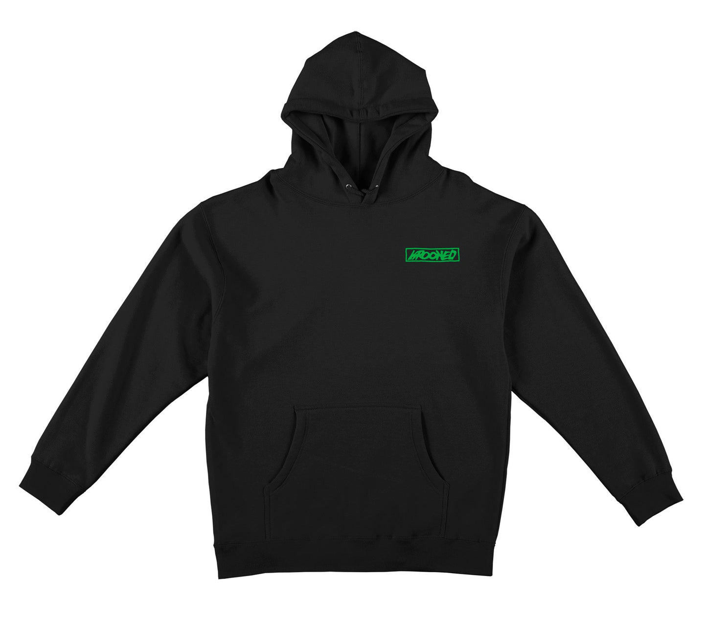 Krooked Skateboards Moonsmile Raw Hoody Black - Green