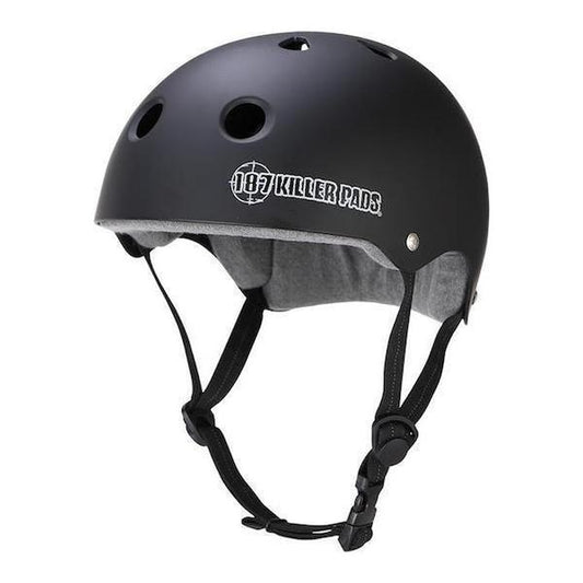 187 Pro Sweatsaver Helmet Matte Black-Black Sheep Skate Shop