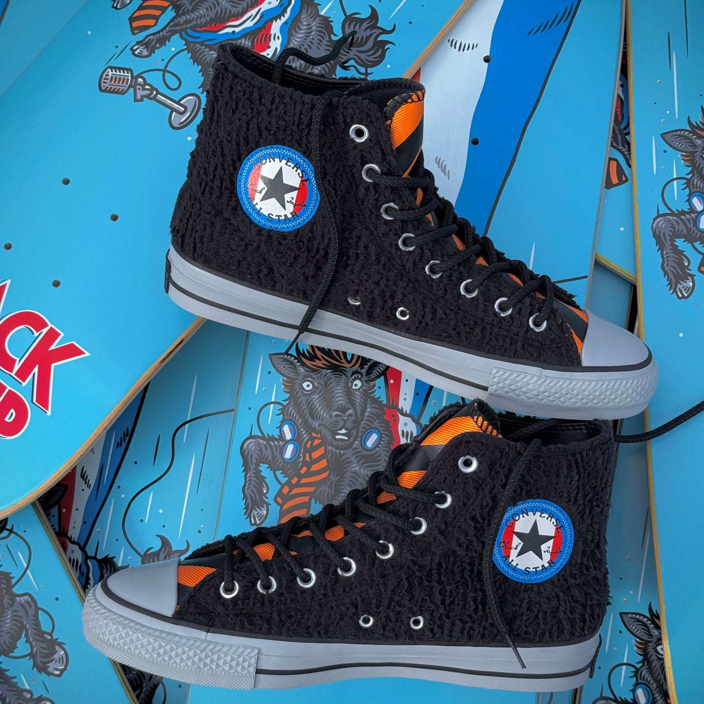 Black Sheep x Converse Chuck Taylor All Star Pro Black - Bright Marigold - Grey Deluxe Pack