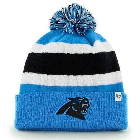 47 Brand Carolina Panthers Breakaway Cuff Knit Beanie Glacier Blue-Black Sheep Skate Shop