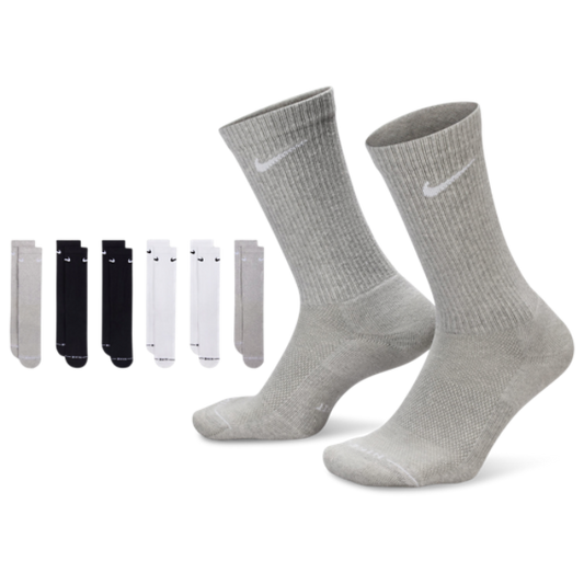 Nike Everyday Elevated Crew Socks 6-Pack Multi