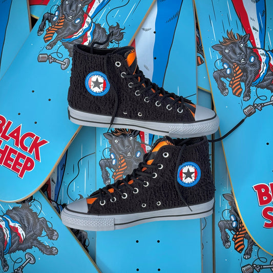 Black Sheep x Converse Chuck Taylor All Star Pro Black - Bright Marigold - Grey Deluxe Pack
