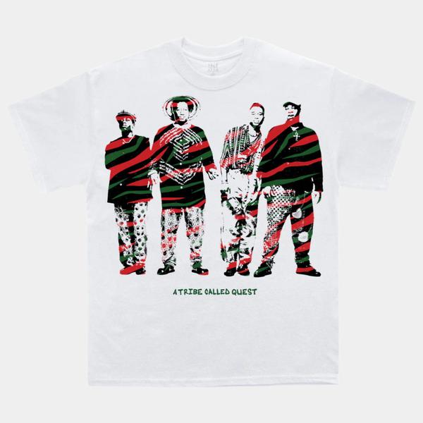 A Tribe Called Quest Twirl Group Photo T-Shirt White-Black Sheep Skate Shop