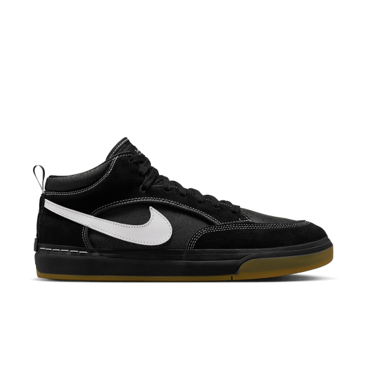Nike SB React Leo Baker Skate Shoe Black - White - Gum - Light Brown