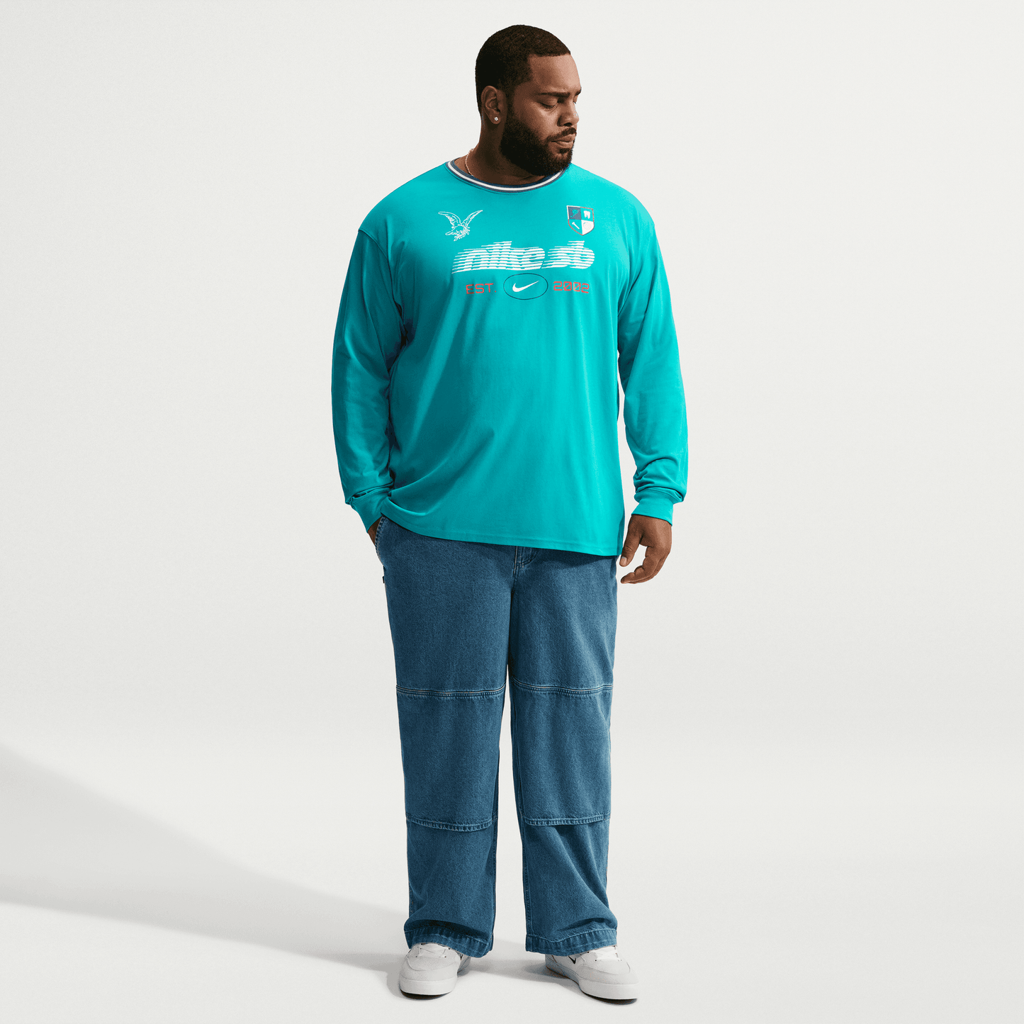 Nike SB Long Sleeve Skate T-Shirt Green Energy