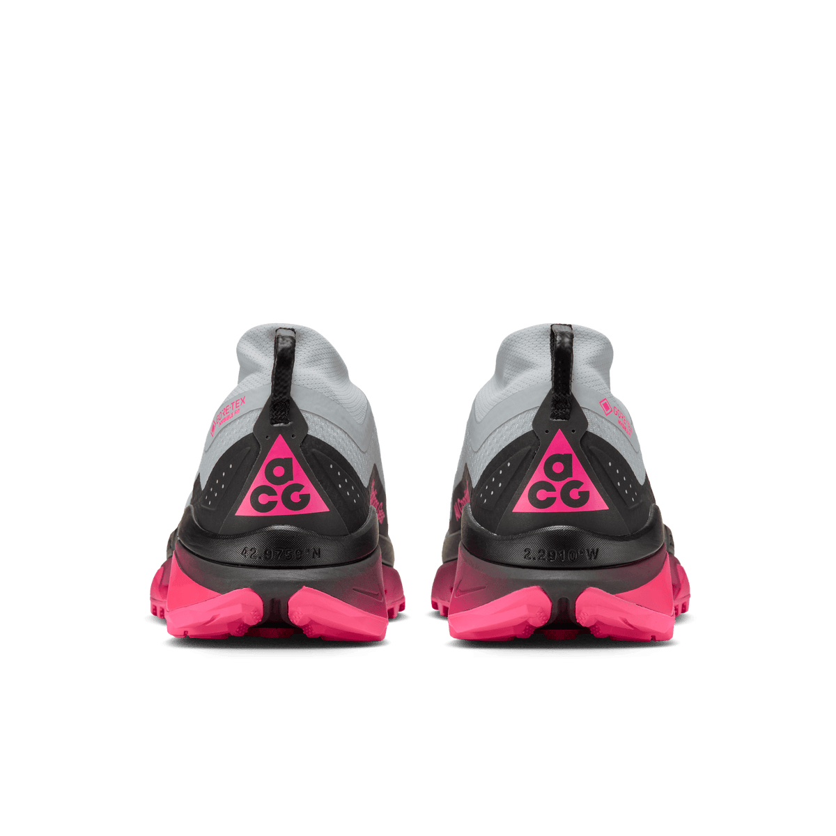 Nike ACG Zegama Trail Gore-Tex Shoe Pure Platinum - Wolf Grey - Black - Hyper Pink