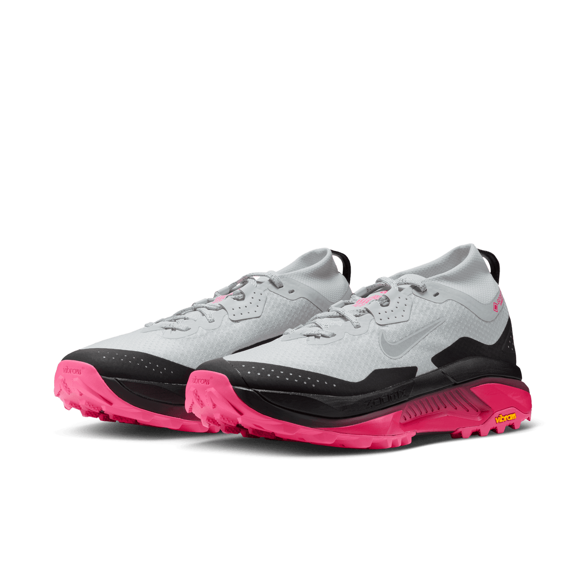 Nike ACG Zegama Trail Gore-Tex Shoe Pure Platinum - Wolf Grey - Black - Hyper Pink