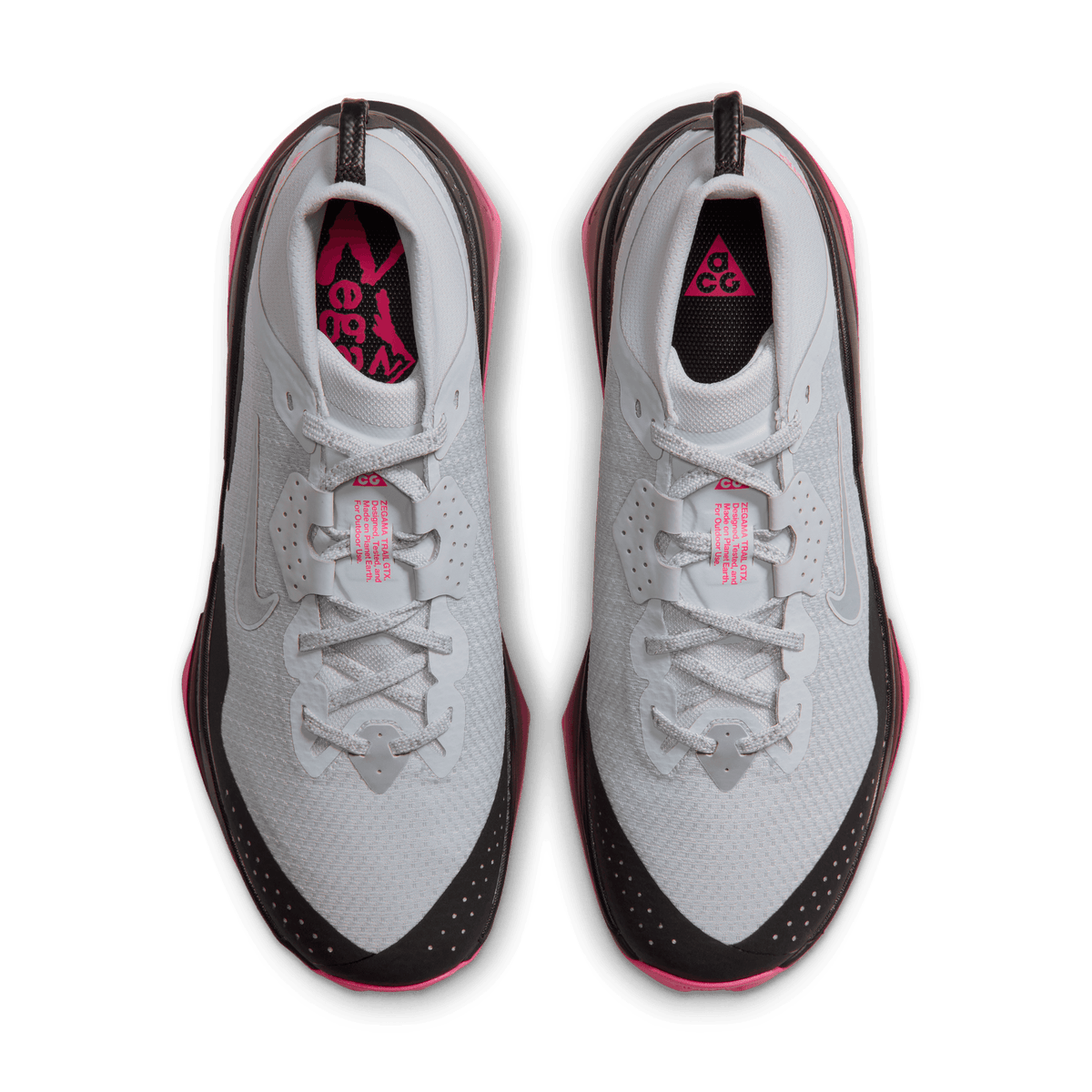 Nike ACG Zegama Trail Gore-Tex Shoe Pure Platinum - Wolf Grey - Black - Hyper Pink