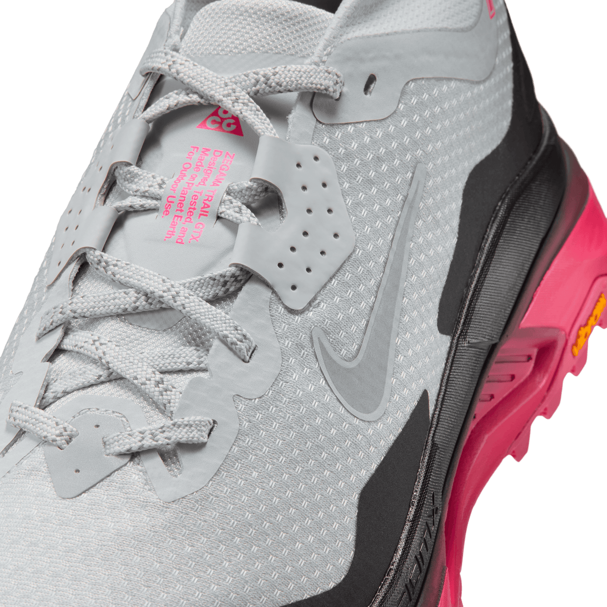 Nike ACG Zegama Trail Gore-Tex Shoe Pure Platinum - Wolf Grey - Black - Hyper Pink