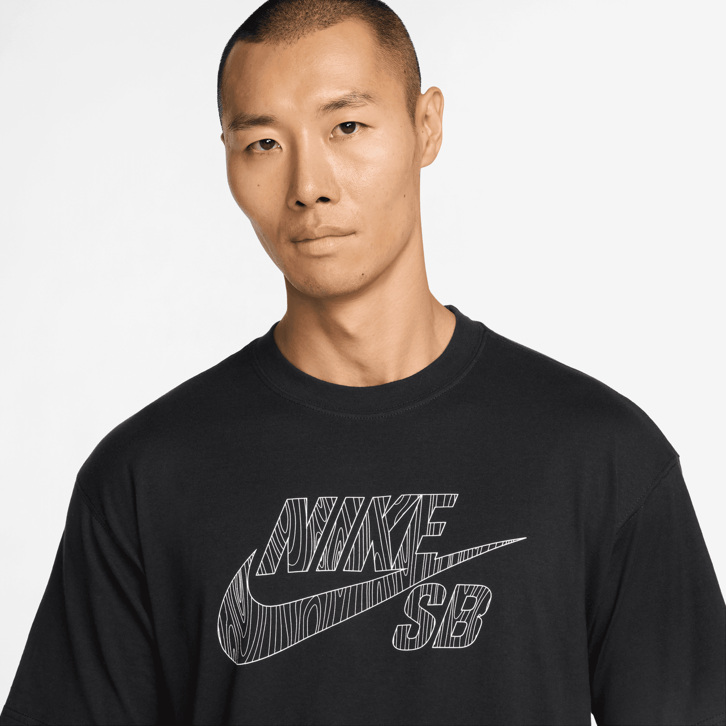 Nike SB Woodgrain Graphic Skate T-Shirt Black