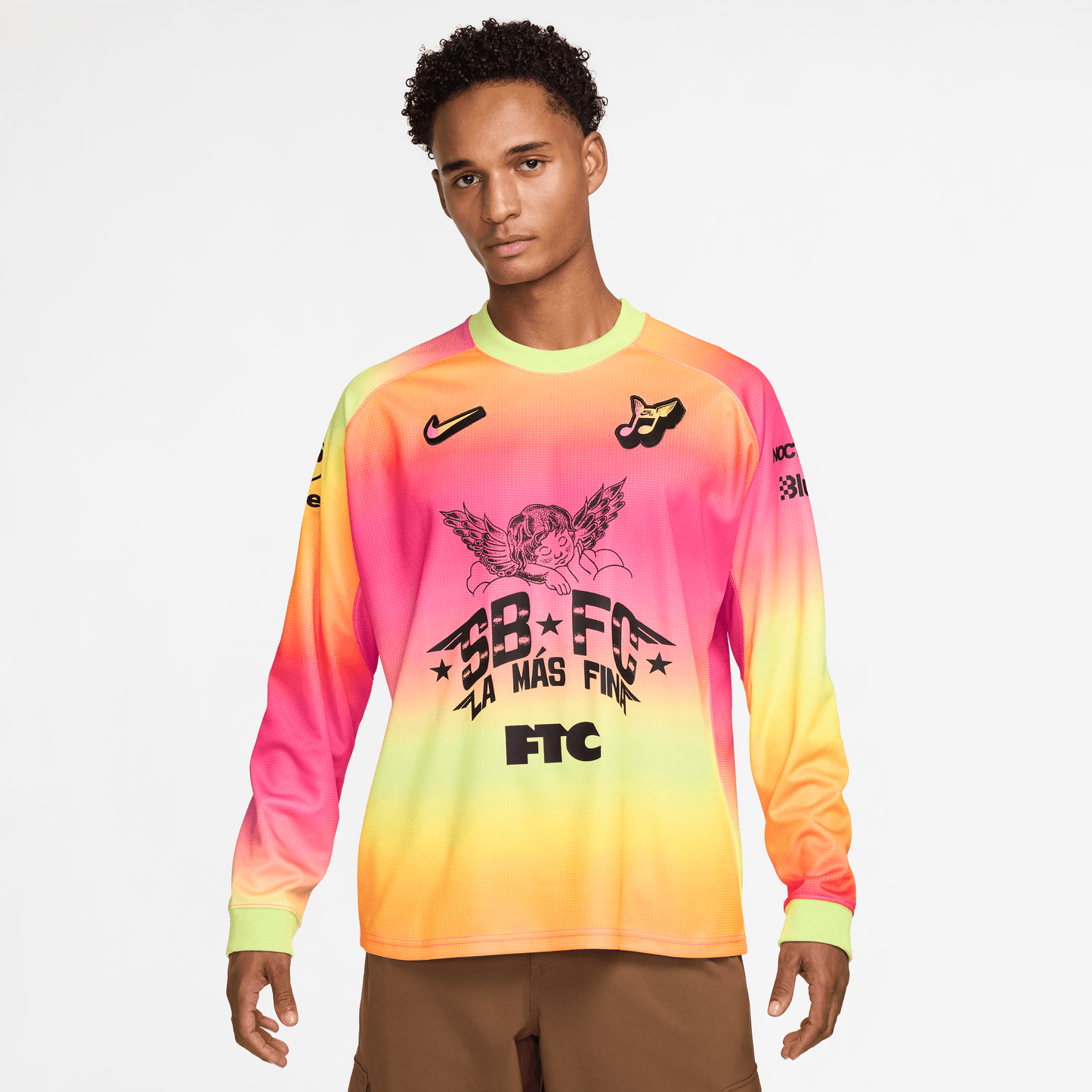 Nike SB "Club 58" Long Sleeve Skate Jersey Hyper Pink