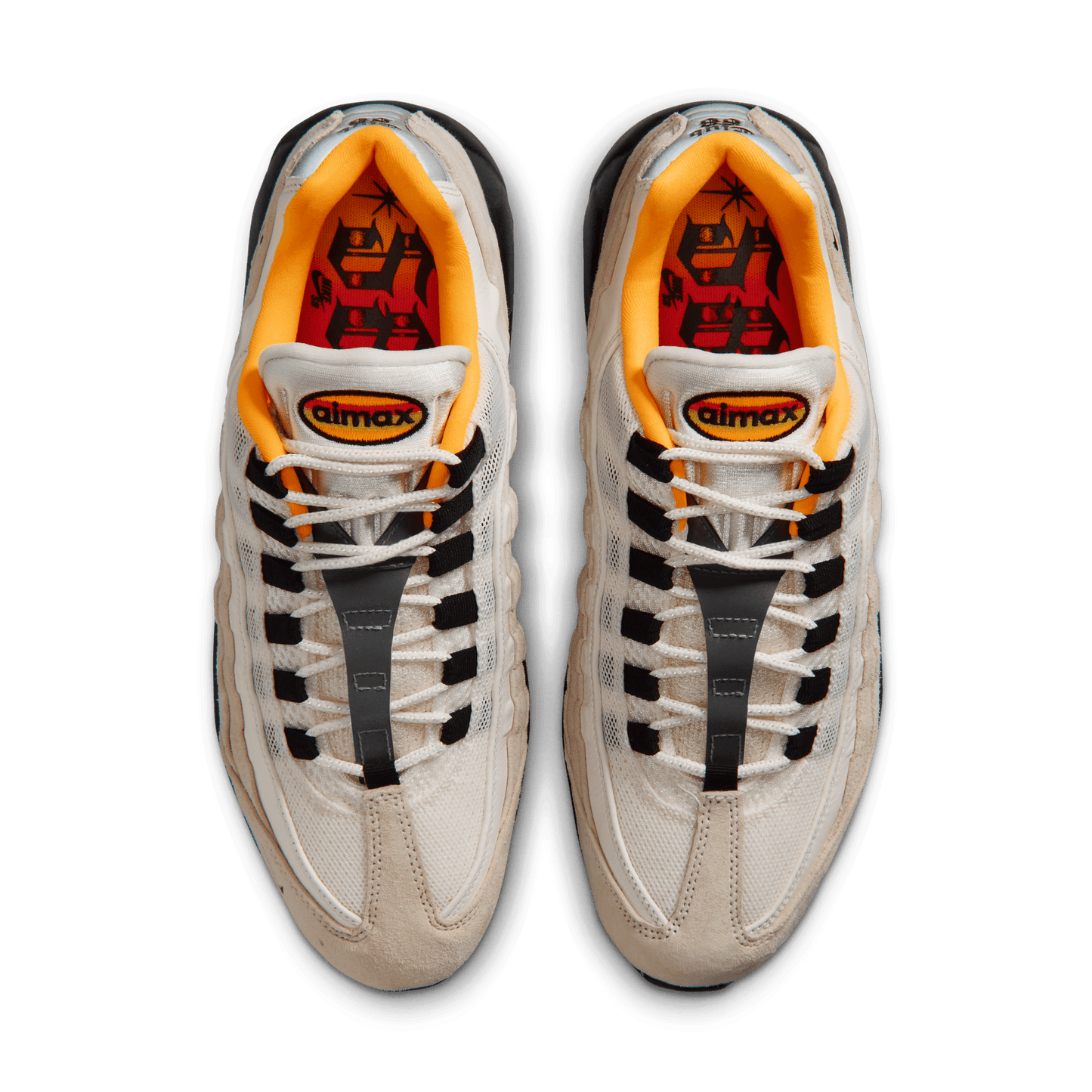 Nike SB "Club 58" FC Pack Air Max 95 Sail - Black - Laser Orange