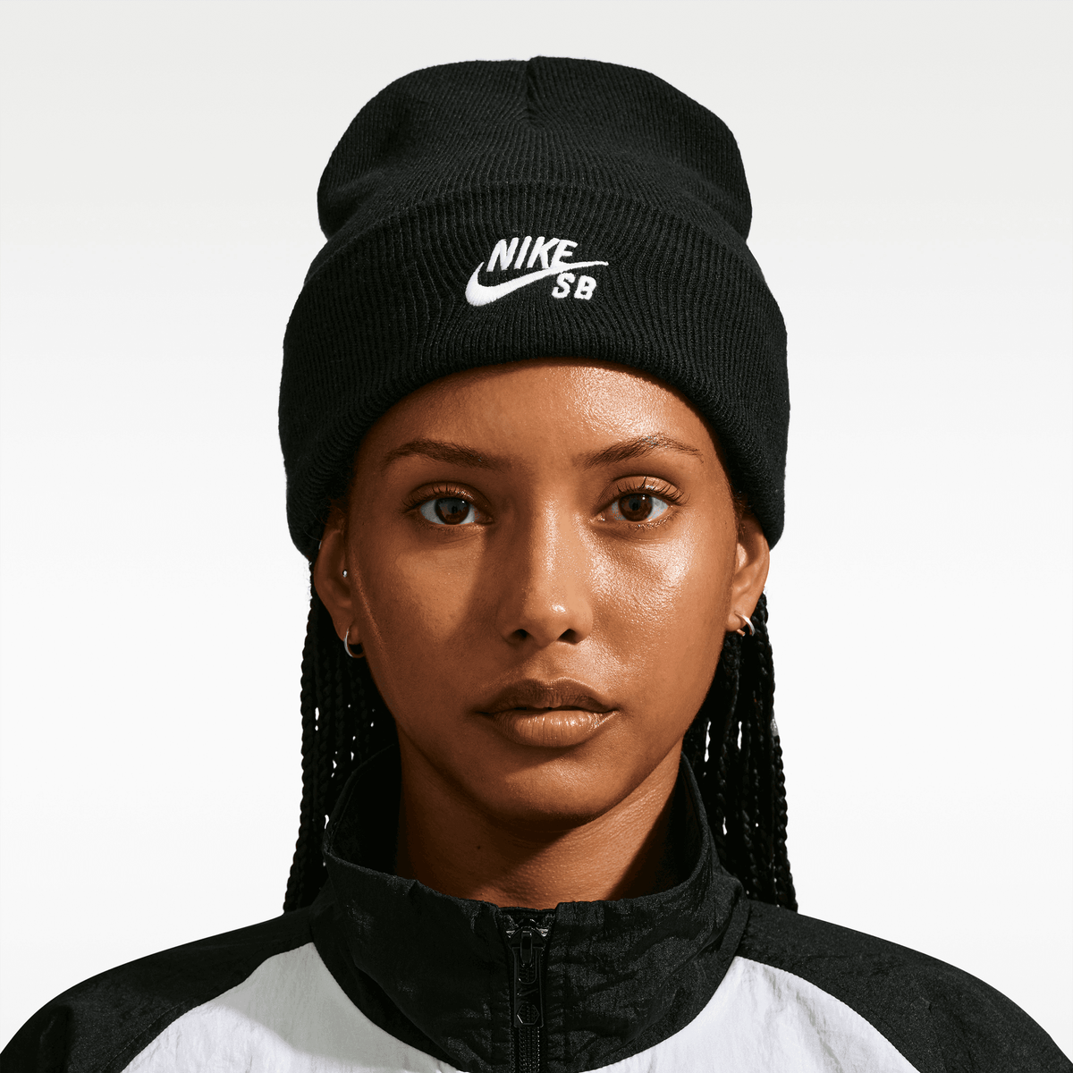 Nike SB Peak Skate Beanie Black - White