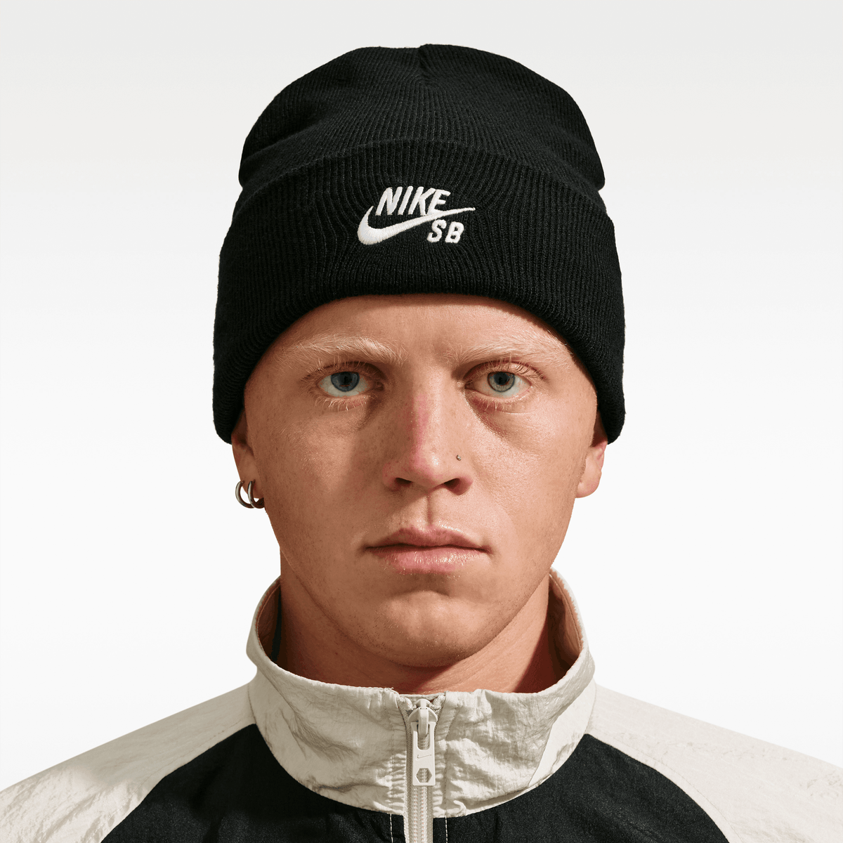 Nike SB Peak Skate Beanie Black - White