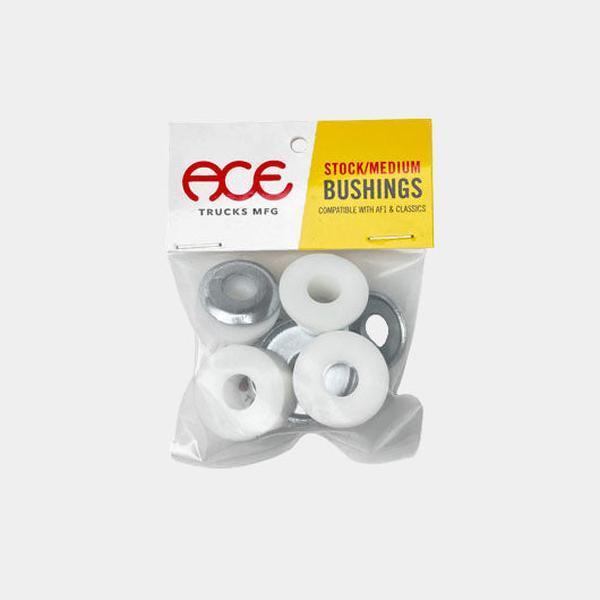Ace Trucks Standard Stock Bushings 2 Pair w/ Washers White-Black Sheep Skate Shop