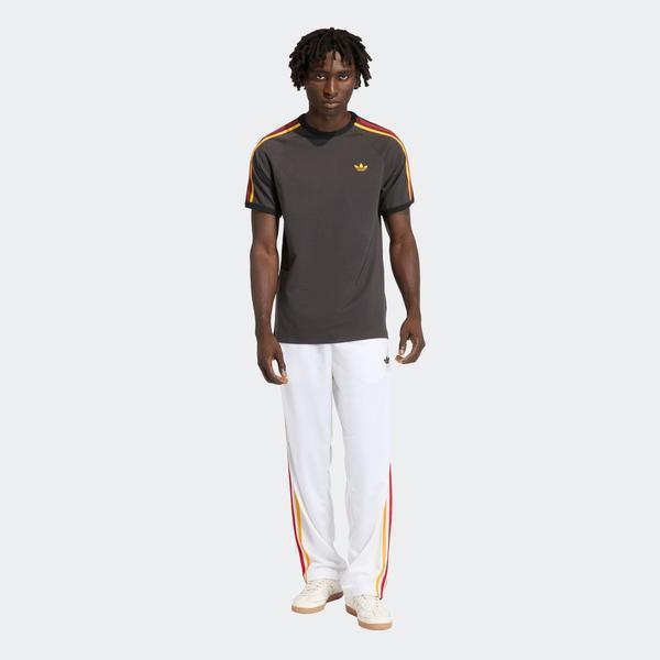 Adidas 3 Stripes Tee Utility Black/Gold/Red | Black Sheep – Black