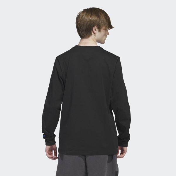 Adidas Graphic Shmoofoil Long Sleeve Tee Black-Black Sheep Skate Shop