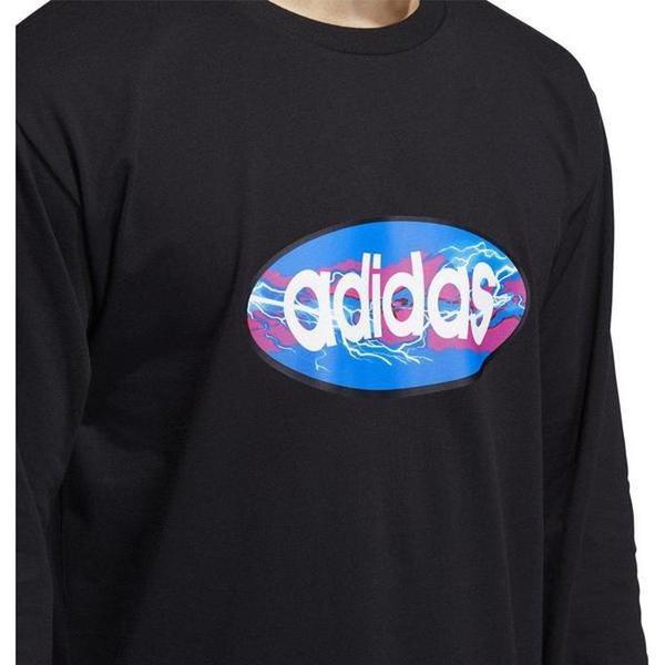 Adidas Oval Long Sleeve Tee Black-Black Sheep Skate Shop