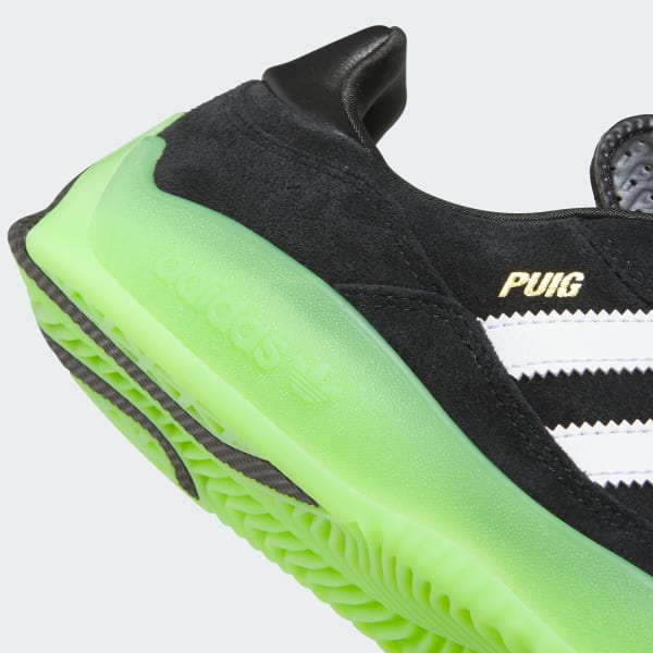 Adidas Puig Core Black - Cloud White - Semi Solar Green-Black Sheep Skate Shop