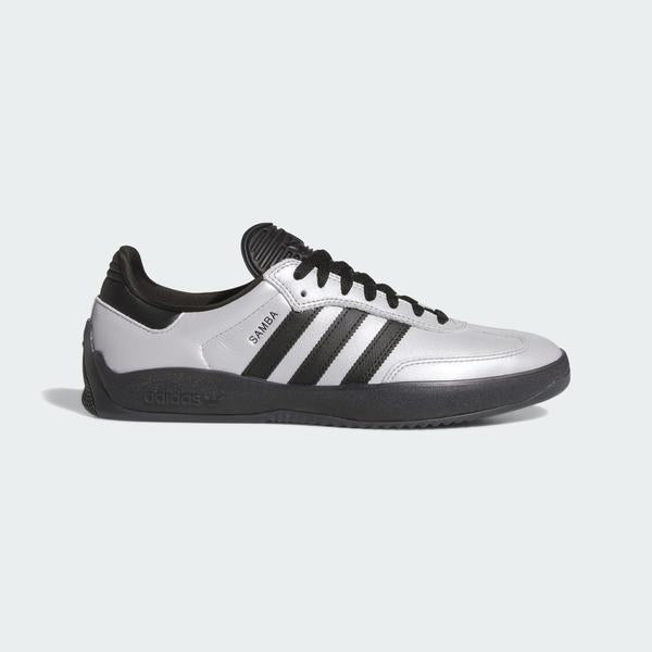adidas gazelle silver green womens adidas Puig Samba (Silver Metallic/Black) 12.5