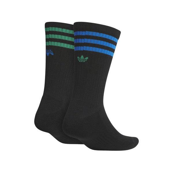 Adidas Rolling Links Crew Socks Black-Black Sheep Skate Shop