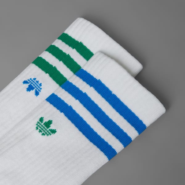 Adidas Rolling Links Crew Socks White-Black Sheep Skate Shop