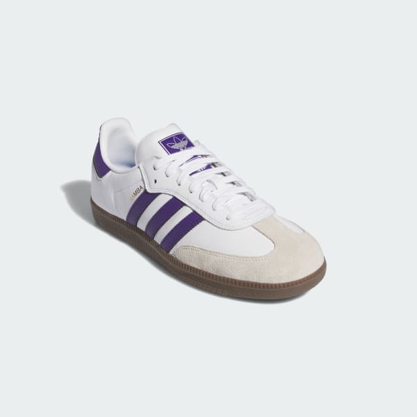 Adidas Samba ADV Cloud White - Collegiate Purple - Gold Metallic-Black Sheep Skate Shop