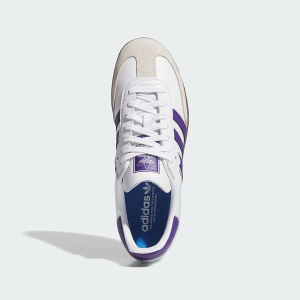 Adidas Samba ADV Cloud White - Collegiate Purple - Gold Metallic-Black Sheep Skate Shop