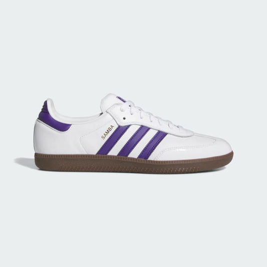 Adidas Samba ADV Cloud White - Collegiate Purple - Gold Metallic-Black Sheep Skate Shop