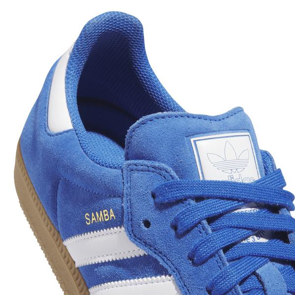 Adidas Samba ADV Suede Bluebird - Footwear White - Gold Metallic - Gum-Black Sheep Skate Shop