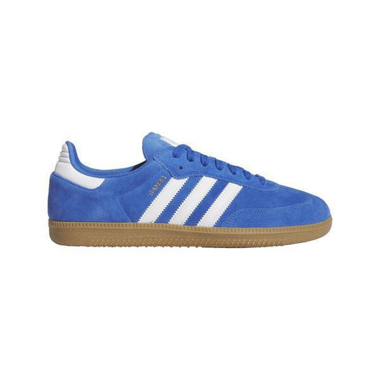 Adidas Samba ADV Suede Bluebird - Footwear White - Gold Metallic - Gum-Black Sheep Skate Shop