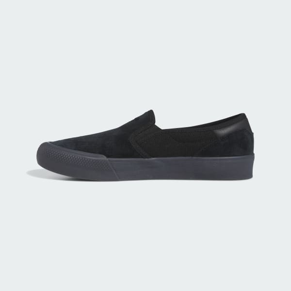 Adidas Shmoofoil Slip On Shoes Core Black - Carbon - Black-Black Sheep Skate Shop