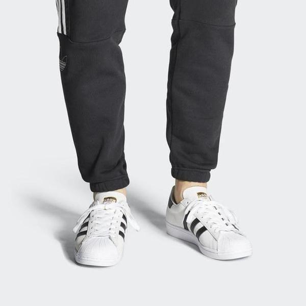 Adidas Superstar Shoes - White / Core Black / Gold Metallic