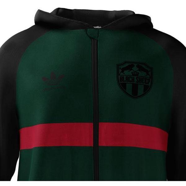 Adidas x Black Sheep Windbreaker Black - Green - Red-Black Sheep Skate Shop