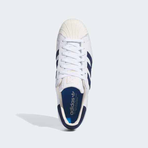 Adidas x Pop Trading Co Superstar ADV Cloud White - Collegiate Navy - Chalk White-Black Sheep Skate Shop