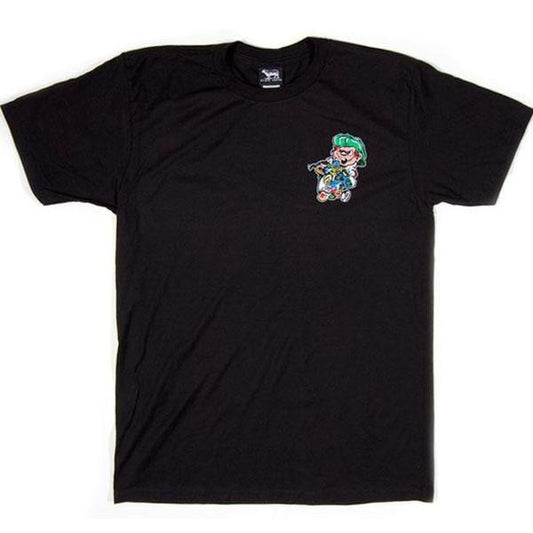 Andy Howell x Black Sheep Flame Tee Black-Black Sheep Skate Shop