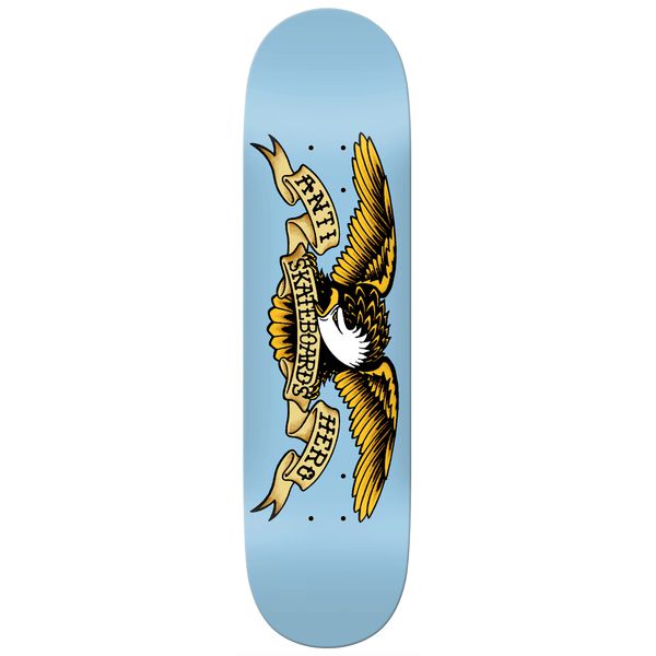 Anti Hero Classic Eagle Deck Larger 8.28" Light Blue-Black Sheep Skate Shop