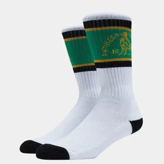 Anti Hero Clubhouse Socks White - Green - Black-Black Sheep Skate Shop