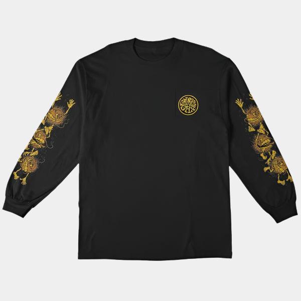 Anti Hero Grimple Stix Long Sleeve Pocket T-Shirt Black-Black Sheep Skate Shop
