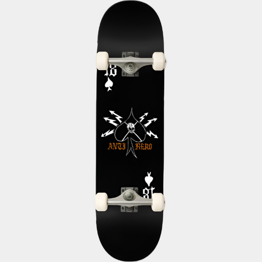 Anti Hero High Card Complete Skateboard 8.25" Black-Black Sheep Skate Shop