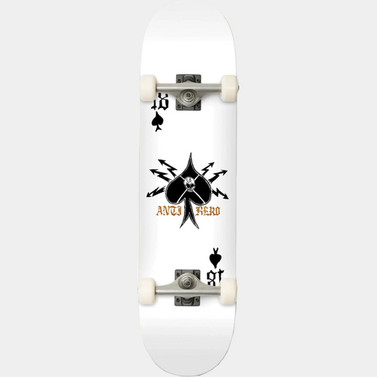 Anti Hero High Card Complete Skateboard 8.5" White-Black Sheep Skate Shop