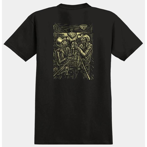 Anti Hero Skateboards Absentes T-Shirt Black-Black Sheep Skate Shop