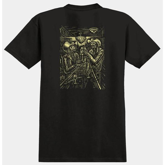 Anti Hero Skateboards Absentes T-Shirt Black-Black Sheep Skate Shop