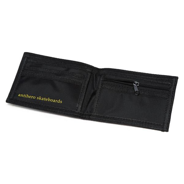 Anti Hero Skateboards Basic Eagle Nylon Wallet Black - Grey-Black Sheep Skate Shop