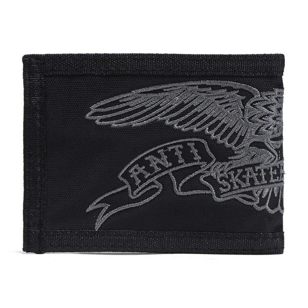 Anti Hero Skateboards Basic Eagle Nylon Wallet Black - Grey-Black Sheep Skate Shop