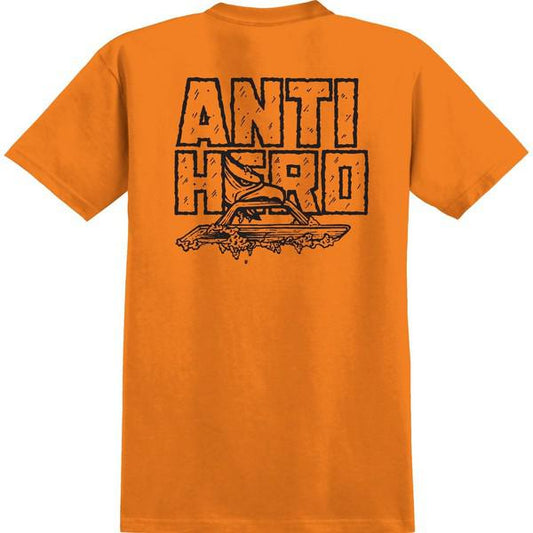Anti Hero Skateboards Custom Pocket T-Shirt Safety Orange - Black-Black Sheep Skate Shop