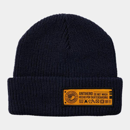 Anti Hero Skateboards Hecho Por Skate Beanie Black-Black Sheep Skate Shop