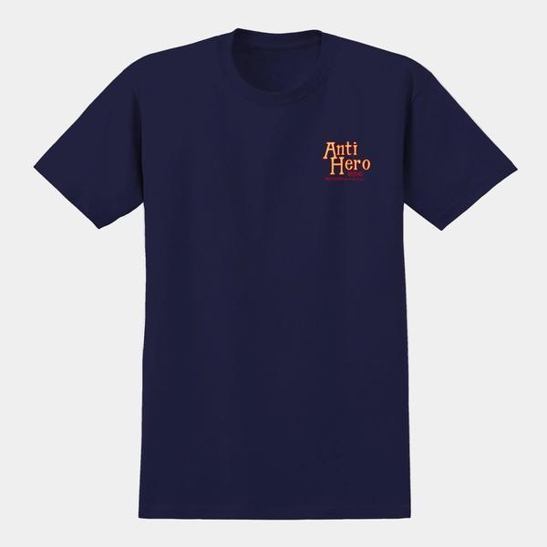 ANTIHERO SKATEBOARDS Tシャツ ブラック　フェード Anti-Hero-Skateboards-Homers-T