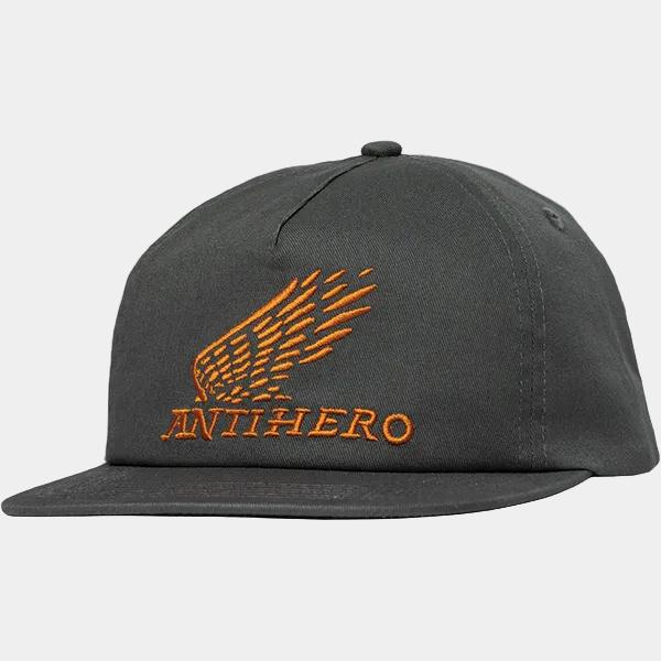 Anti Hero Skateboards Motorized Snapback Hat Charcoal-Black Sheep Skate Shop